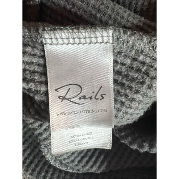 Rails Murray Hooded Waffle Long Sleeve Top (XL) - Picture 7 of 8